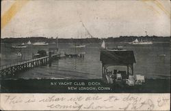 N.Y.Yacht Club Dock Postcard