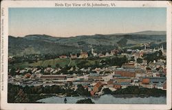 Birds Eye View of St. Johnsbury, Vt Postcard