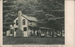 The Twitchell Cottage at "The Pines" Lake Champlain Postcard