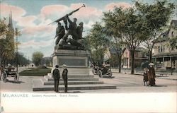 Soldier's Monument, Grand Avenue Postcard