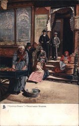 "Little Italy" Vegetable Stands Postcard