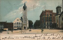 Looking up State Street Postcard