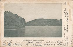 Crown Island on Lake Mohegan Postcard