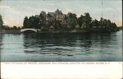 Twin Cottages of Messrs. Abrahams and Straus, Cherry Island Postcard