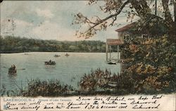 Glimpse of Lake Carsalio Lakewood, NJ Postcard Postcard Postcard