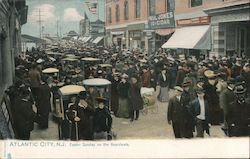 Easter Sunday on the Boardwalk Postcard