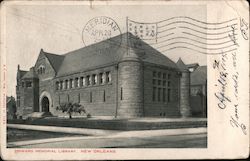 Howard Memorial Library Postcard