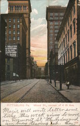 Wood St., Corner of 4th Ave. Postcard