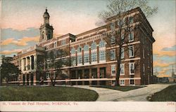 St. Vincent de Paul Hospital Norfolk, VA Postcard Postcard Postcard