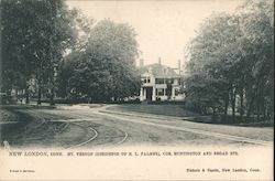 Mt. Vernon (Residence of E.L. Palmer), Cor. Huntington and Broad Sts. New London, CT Postcard Postcard Postcard