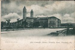 Carnegie Library, Schenley Park Postcard