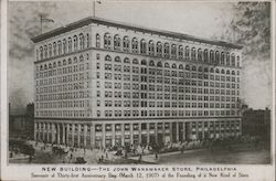 New Building - The John Wanamaker Store Postcard