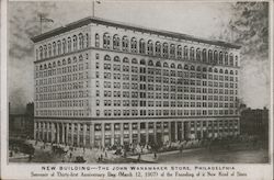 New Building - The John Wanamaker Store Philadelphia, PA Postcard Postcard Postcard