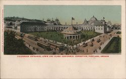 Colonnade Entrance, Lewis and Clark Centennial Exposition Postcard