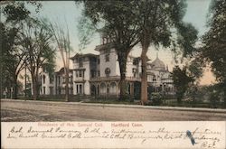 Residence of Mrs. Samuel Colt Postcard
