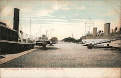 League Island Navy Yard Postcard