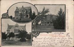 Washburn College Buildings Postcard