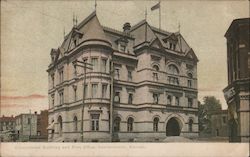 Government Building and Post Office Leavenworth, KS Postcard Postcard Postcard