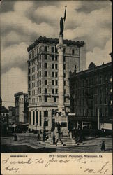 Soldier's Monument Postcard