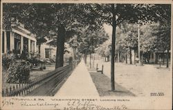 Washington Street, Looking North Postcard