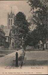 North Franklin St. Wilkes-Barre, PA Postcard Postcard Postcard