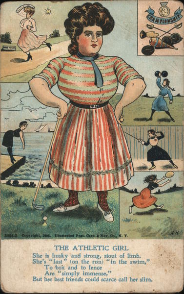 The Athletic Girl - She is husky and strong, stout of limb. She's fast (onthe run) In the swim To box and to fence are simply immense