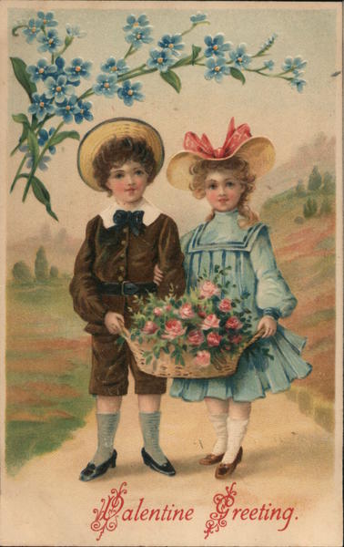 Valentine Greeting Children