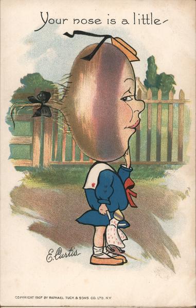 Child With Vegetable Head: Your Nose is a Little -