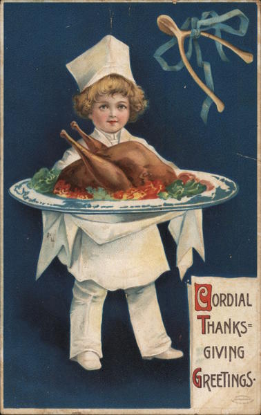 Cordial Thanksgiving Greetings Ellen Clapsaddle
