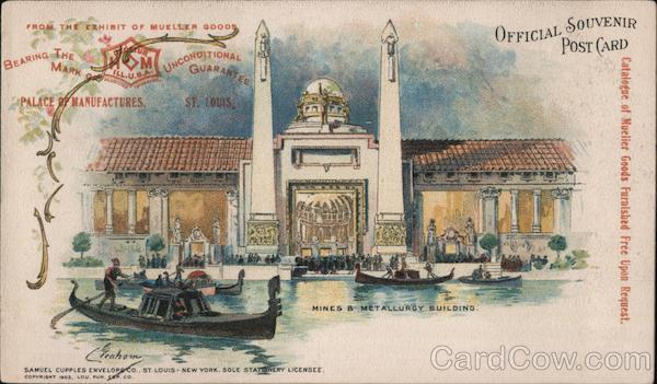 Gondolas in Front of a Shop 1904 St. Louis Worlds Fair