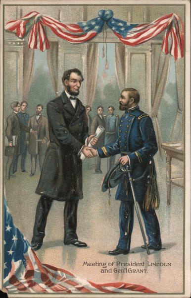 Meeting of President Lincoln and General Grant Presidents