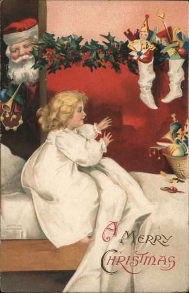 A Merry Christmas Ellen Clapsaddle Children