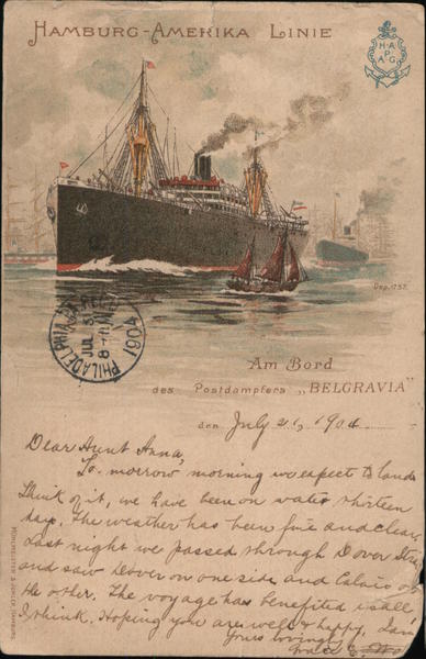 Hamburg-Amerika Linie Boats, Ships