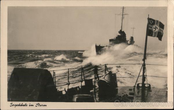 Torpedoboote im Strum Nazi Germany