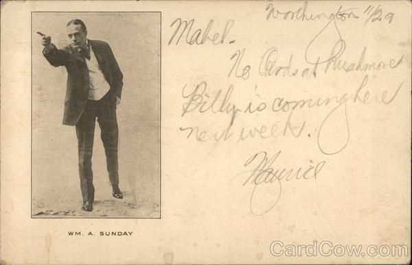 William A. Sunday Billy Sunday