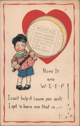Read it and W-E-E-P Children Postcard Postcard Postcard