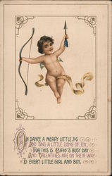 An Angel Holding a Bow and Arrow Postcard