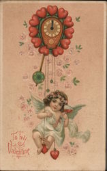 To My Valentine Cupid Postcard Postcard Postcard