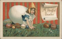 A Joyful Easter Eggs Postcard Postcard Postcard