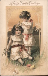 Hearty Easter Greetings Postcard