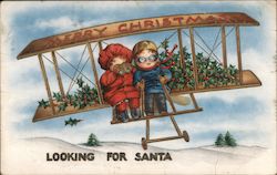 Merry Christmas - Looking for Santa Postcard