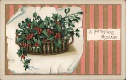 A Christmas Message Postcard