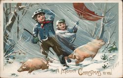 Merry Christmas to You Children Postcard Postcard Postcard