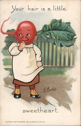 Radish Head Girl - The Garden Patch Postcard