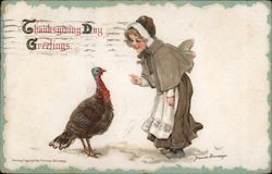 Thanksgiving Day Greetings Postcard