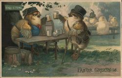 Easter Greetings Postcard