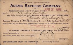 Adams Express Company Postcard