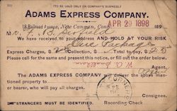 Adams Express Company New Canaan, CT Postcard Postcard Postcard