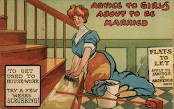 Advice to girls about to be married Postcard