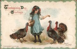 Thanksgiving Day Greetings Postcard